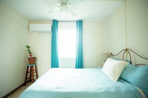 2 soverom, safe på rommet, strykejern/-brett og wi-fi (inkludert)