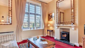 Télévision, cheminée