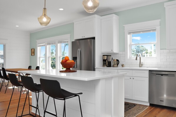 House, Multiple Beds (Oystercatcher) | Private kitchen | Oven, toaster - Oystercatcher (Port St. Joe)