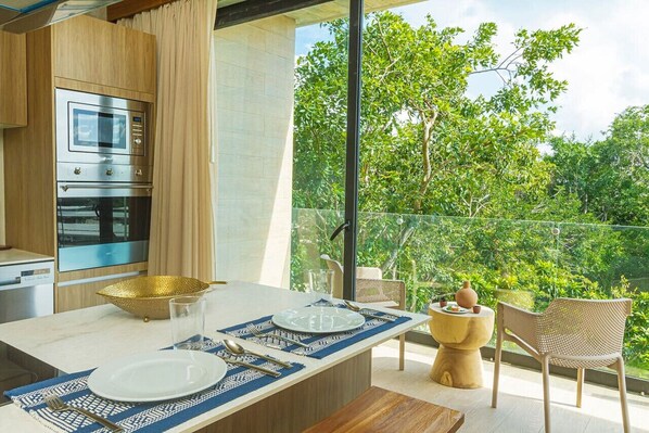 Fridge, microwave, oven, stovetop - GMB Tulum Gem: Ubicación Ideal y Comodidad (Tulum)