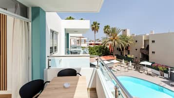 Uitzicht vanaf balkon