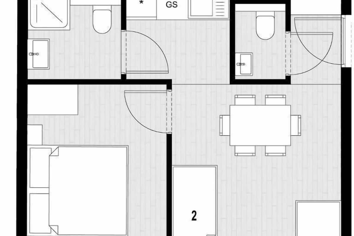 Appartamento, 2 camere da letto | 2 camere, Wi-Fi gratuito