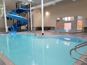 Indoor pool, a heated pool
