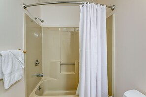 Hair dryer, towels
