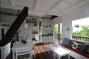 Interior - Sugar Mountain Cottage. The center of Antigua’s Rainforest. 7mins from beaches. (St. Mary's)