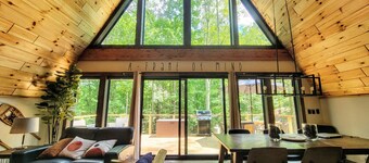 Gorgeous New A-Frame w/ Sauna & Gameroom - Minutes to Pools, Golf and Skiing