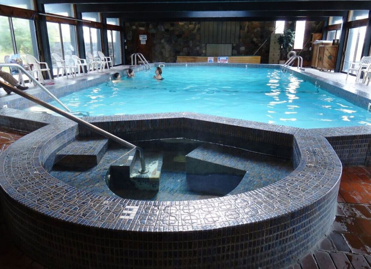 Indoor pool, a heated pool