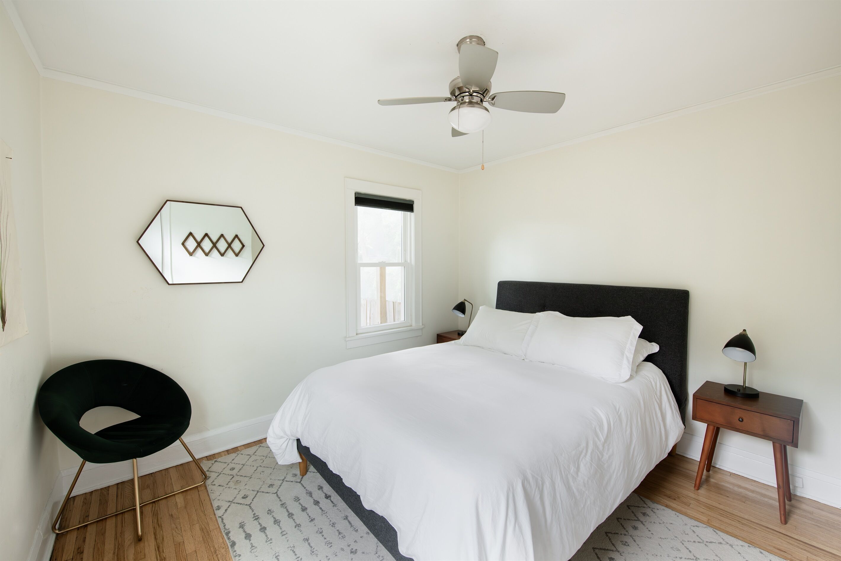 2 bedrooms, iron/ironing board, travel crib, free WiFi