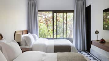 Premium bedding, minibar, in-room safe, laptop workspace