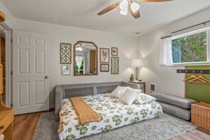 Desk, iron/ironing board, travel crib, WiFi