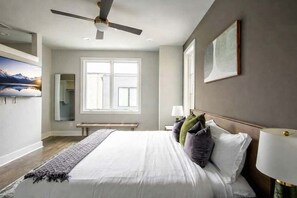 4 bedrooms, iron/ironing board, travel cot, WiFi