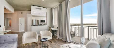 Apartment, Multiple Beds (The Edge) | Living area | Flat-screen TV