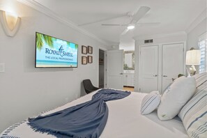 1 slaapkamer, een strijkplank/strijkijzer, wifi, beddengoed