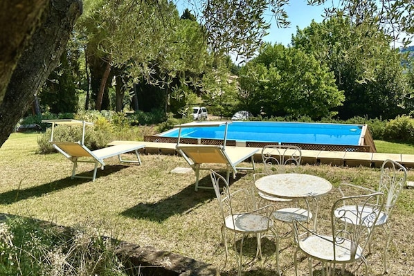 Outdoor dining - SE053 - Senigallia, wonderful three-room apartment with swimming pool (Senigallia)