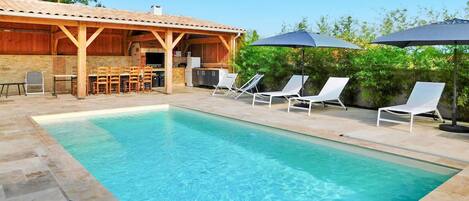 A heated pool