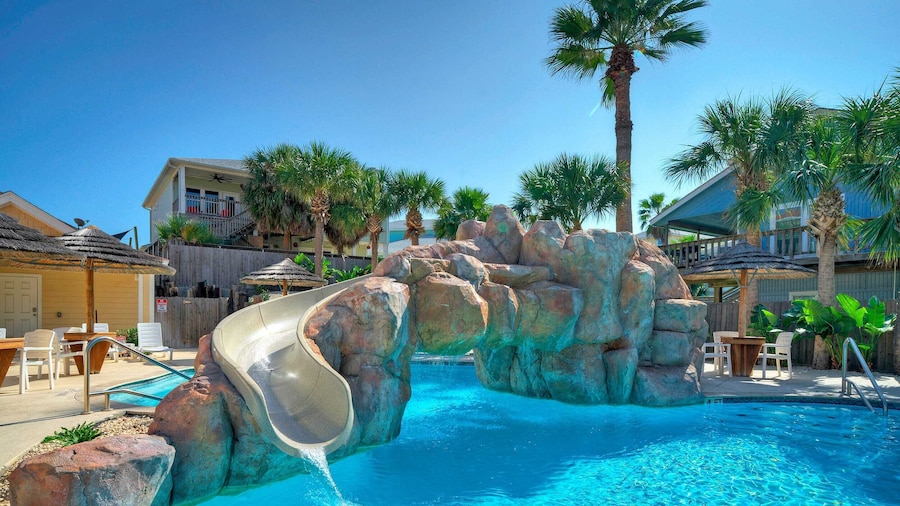 Private Yard, Cornhole, Resort Pool Oasis w/ Slide Down the Shore by Avantstay