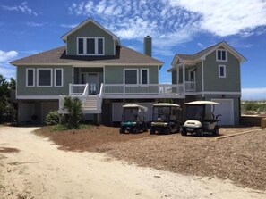 Exterior - The Hartshorn House  Oceanfront  Five Bedrooms  Private Beach Access  3 G (Bald Head Island)