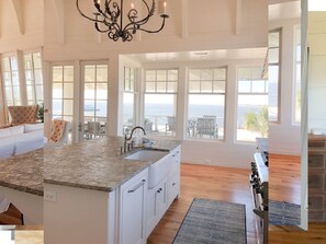 Fridge, microwave, coffee/tea maker, toaster - Oceanfront 5 bedroom located in Harbour Village on Bald Head Island (Bald Head Island)