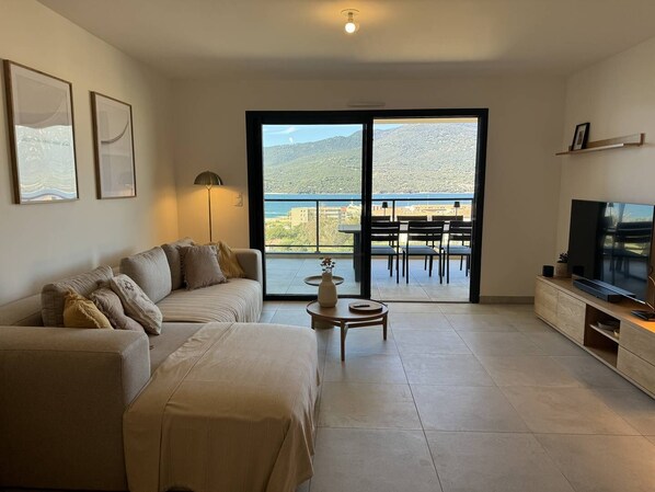 Living area - Bel'orizonte D,vue mer et 100m des Plages (PROPRIANO)