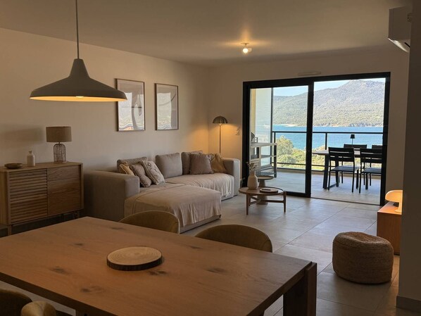 Living area - Bel'orizonte D,vue mer et 100m des Plages (PROPRIANO)