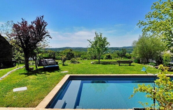 A heated pool
