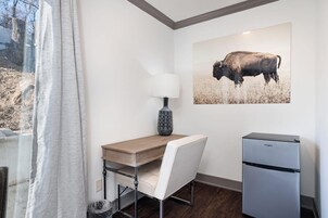 Single Room, Courtyard View | Desk, laptop workspace, blackout drapes, iron/ironing board