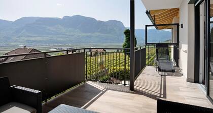 Ferienwohnung 'Bacchushof Merlot' mit Bergblick, Balkon und Pool