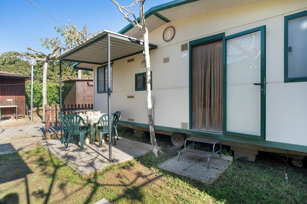 屋外ダイニングエリア