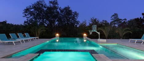 Una piscina riscaldata
