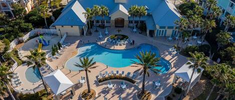 Et oppvarmet basseng