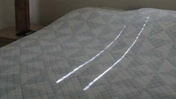 2 bedrooms, iron/ironing board, internet