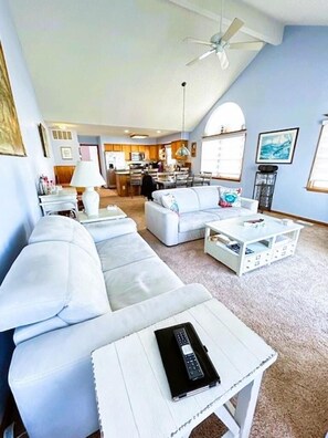 TV, fireplace, DVD player - 26 53rd Street, Unit:West (Sea Isle City)