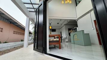 Voorkant van accommodatie