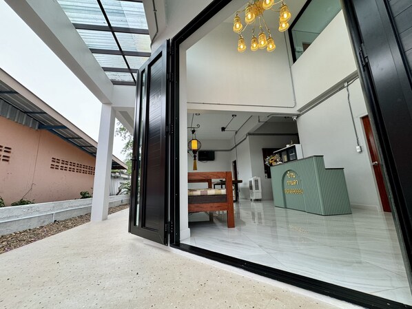 Majoituspaikan julkisivu