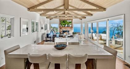 Mt Malibu Mansion w/ Amazing Ocean Views, Guest House, 2+ Acres, Hot Tub!