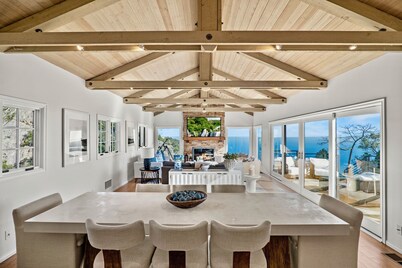 Mt Malibu Mansion w/ Ocean Views, 2+ Acres, Mini Golf, Hot Tub, Guest House!