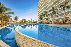 Una piscina riscaldata