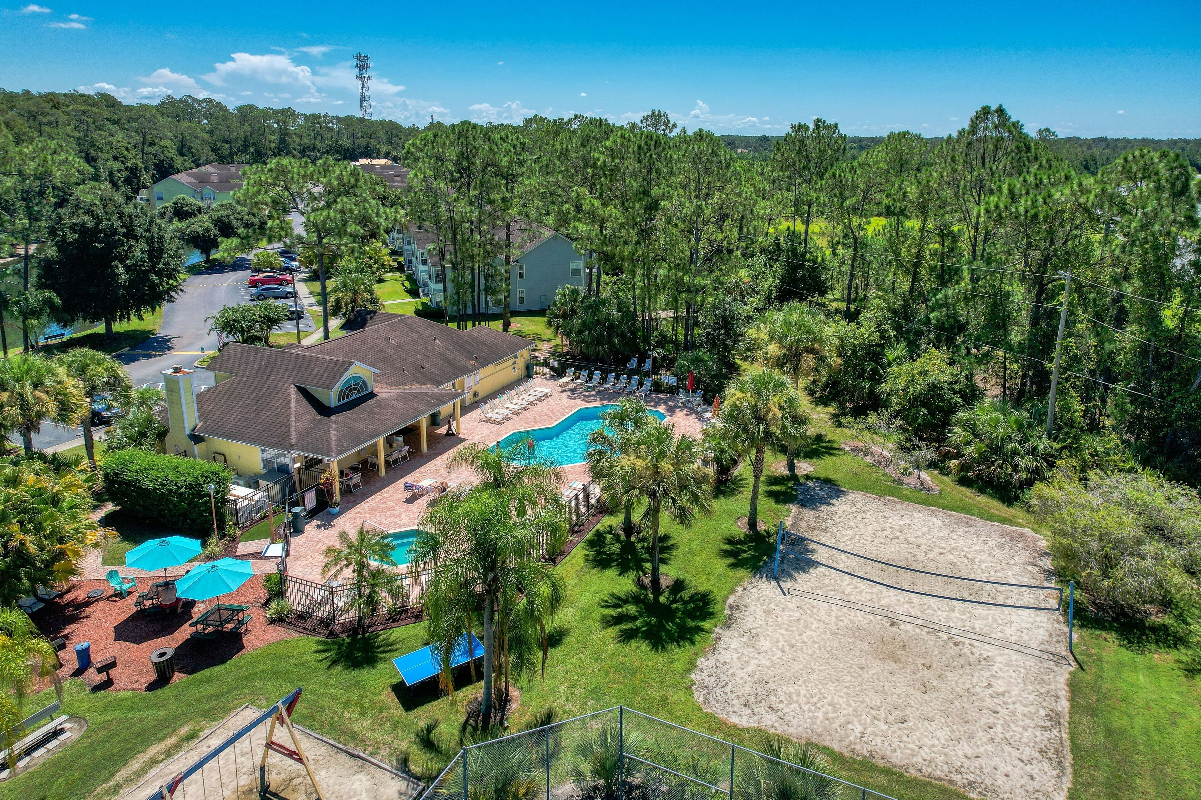 Magical condo with playground, pool, hot tub, tennis courts, & washer/dryer