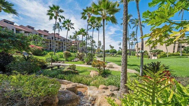 Property grounds - Remodeled Condo Across Beach w Pool AC - Kamaole Sands 7307 (Kihei)