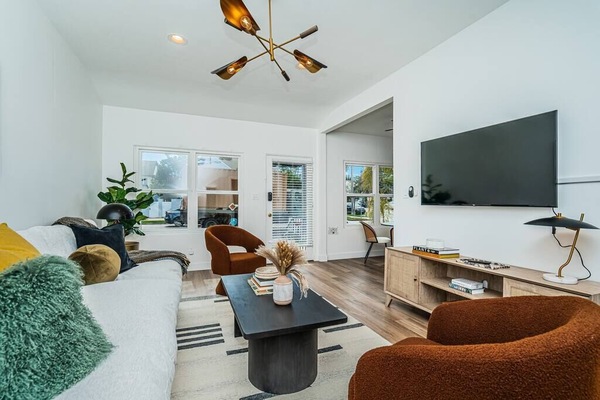 Our living room is a unique blend of style and relaxation!