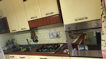 Fridge, oven, stovetop