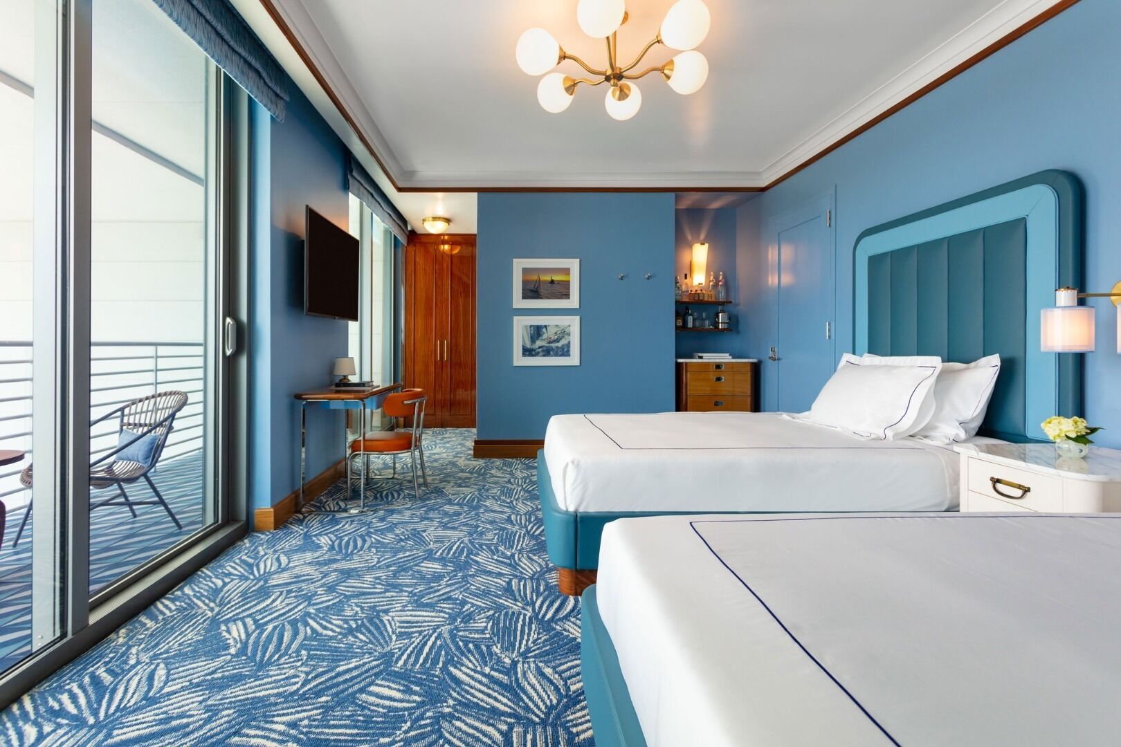 Superior Courtyard Two Doubles, Serene Bayfront Suite @ Mr. C Miami