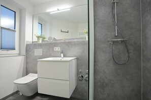 Shower, hair dryer