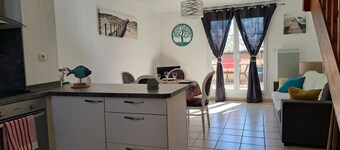 Grandes Bleues, Appartement T3 Duplex, Piscine, Narbonne Plage