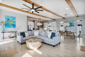 Living area - Sandy Feet Retreat 3 Bedroom Home by RedAwning (Port Bolivar)