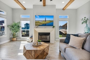 Living area - Sandy Feet Retreat 3 Bedroom Home by RedAwning (Port Bolivar)