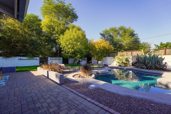A heated pool