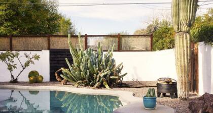 Art & Music-Inspired Getaway with Heated Pool + Lush Yard in Central Phx