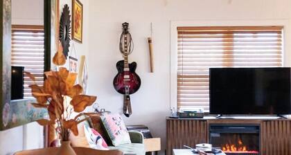 Art & Music-Inspired Getaway with Heated Pool + Lush Yard in Central Phx