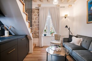 Apartamento urbano, para não fumantes | Área de estar